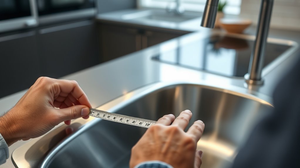 accurate kitchen sink measurements