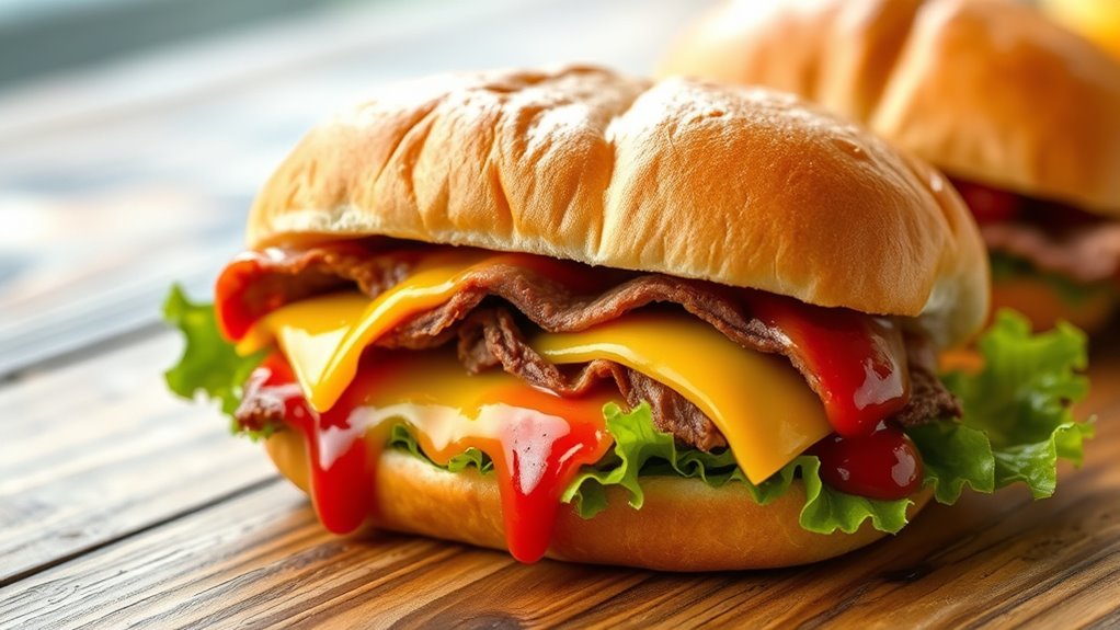 arby s beef and cheddar calories