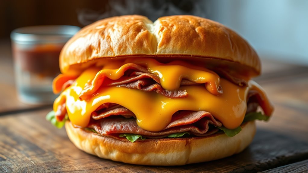arby s beef and cheddar calories