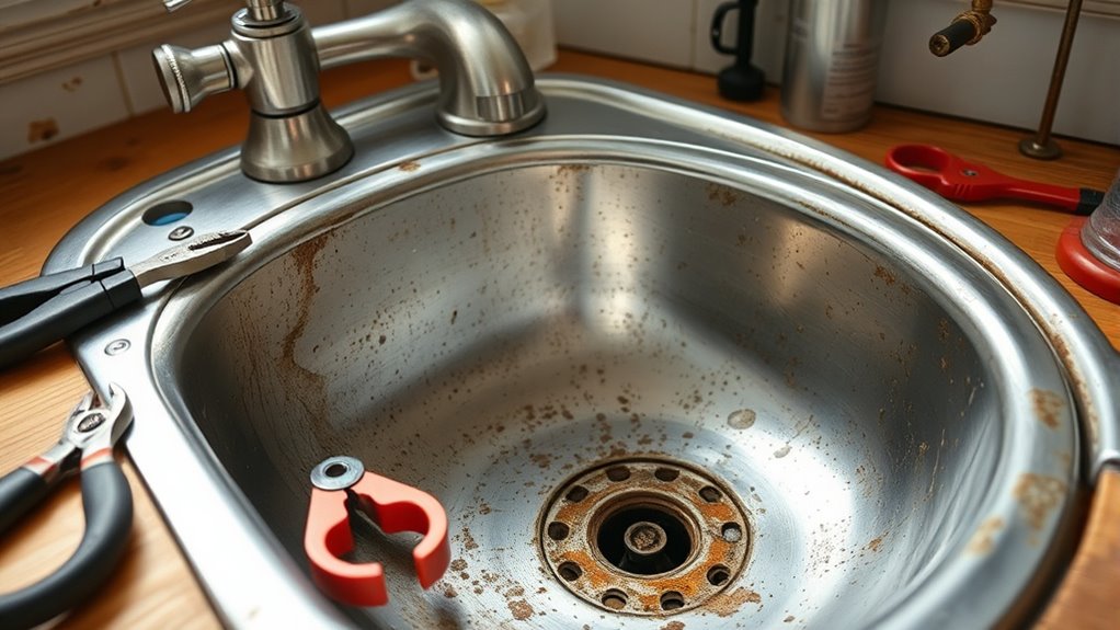 assess kitchen sink issues