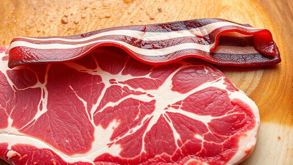 beef bacon from cow