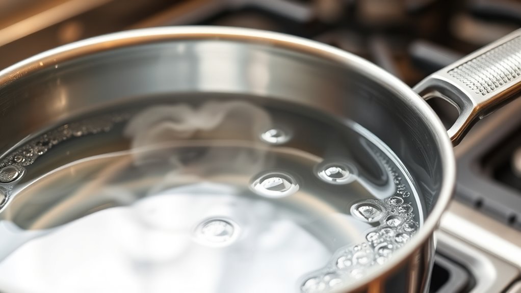 boiling water in aluminum