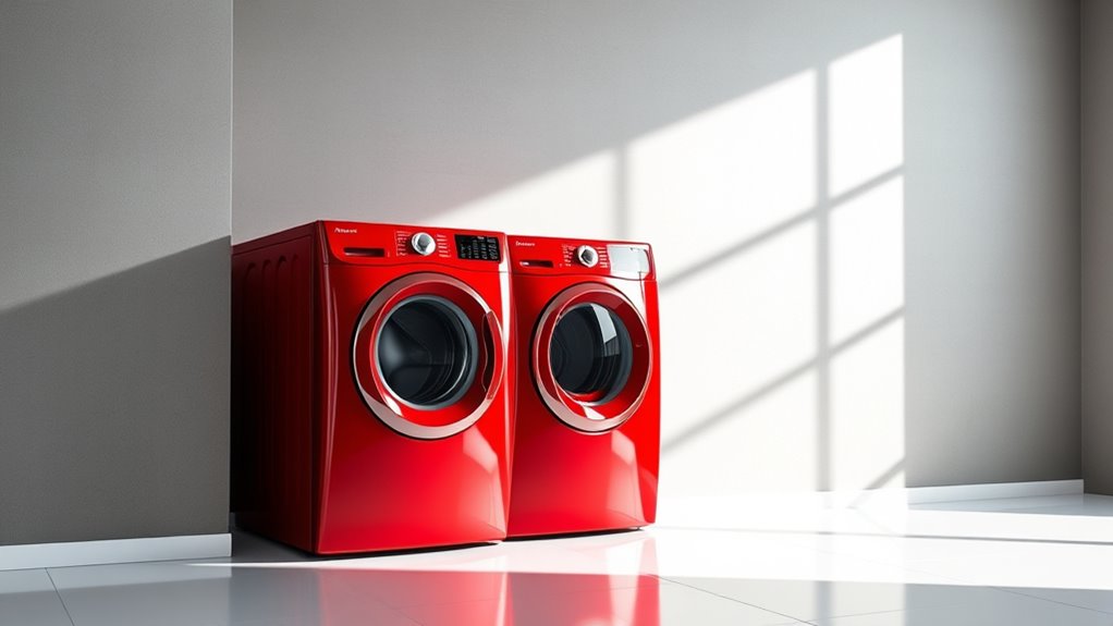 bold red laundry sets