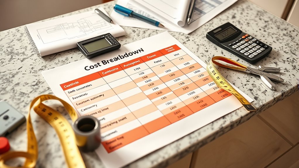 budgeting for kitchen renovation