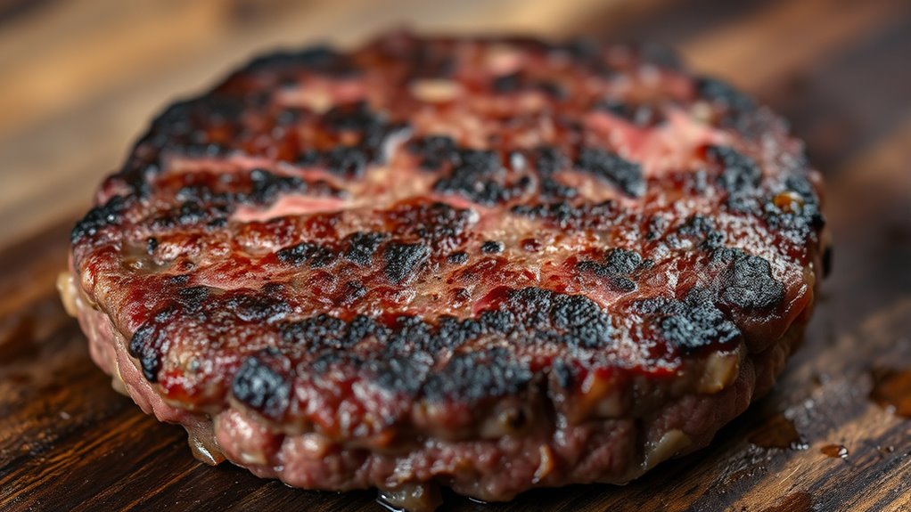 calorie count of beef patties