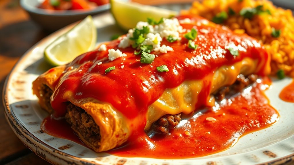calories in beef enchilada