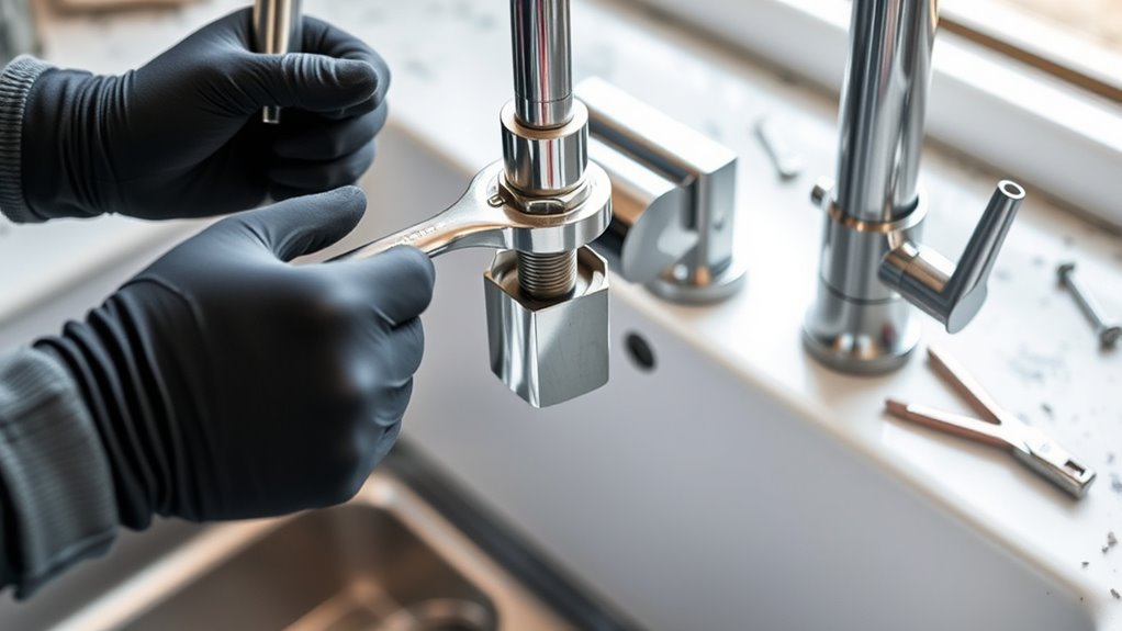 change kitchen faucet easily