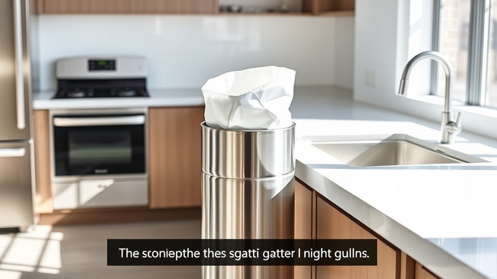 choose kitchen trash can size