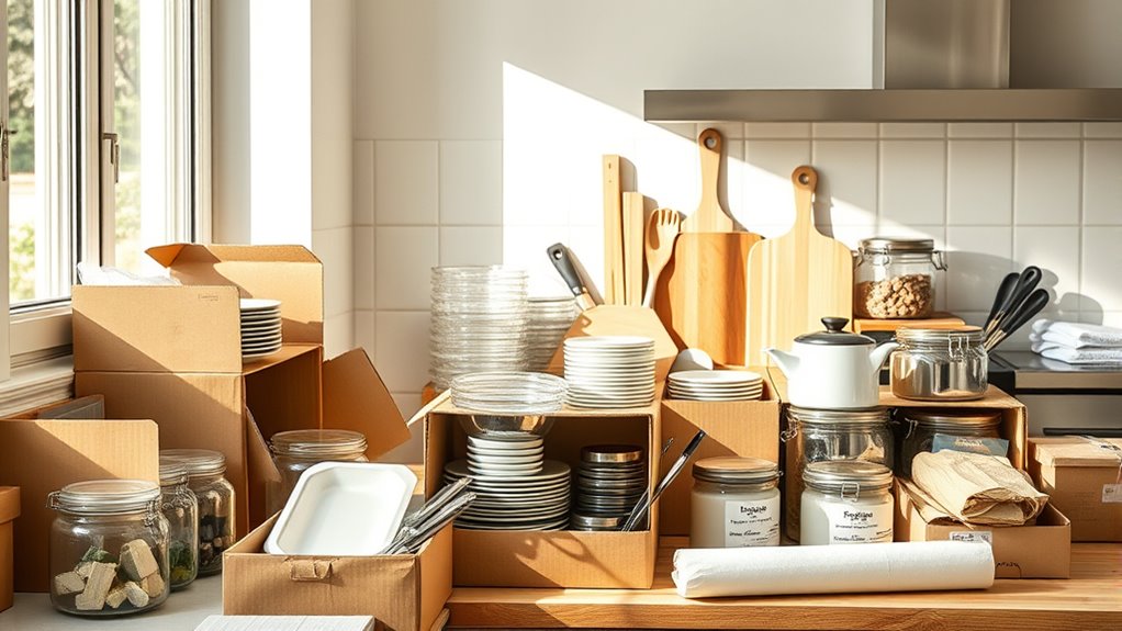 efficient kitchen packing strategies