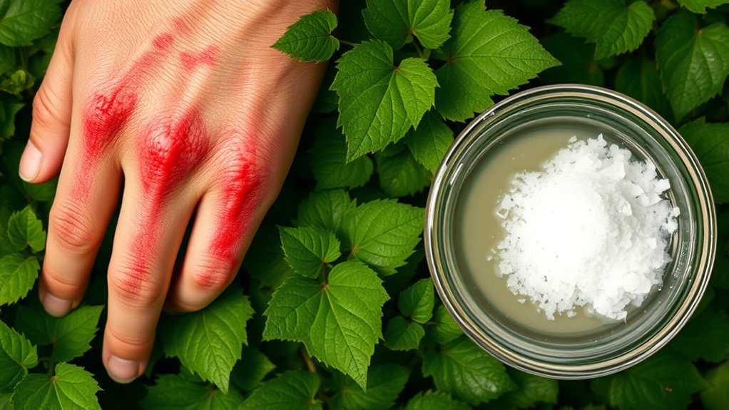 epsom salt soothes poison ivy