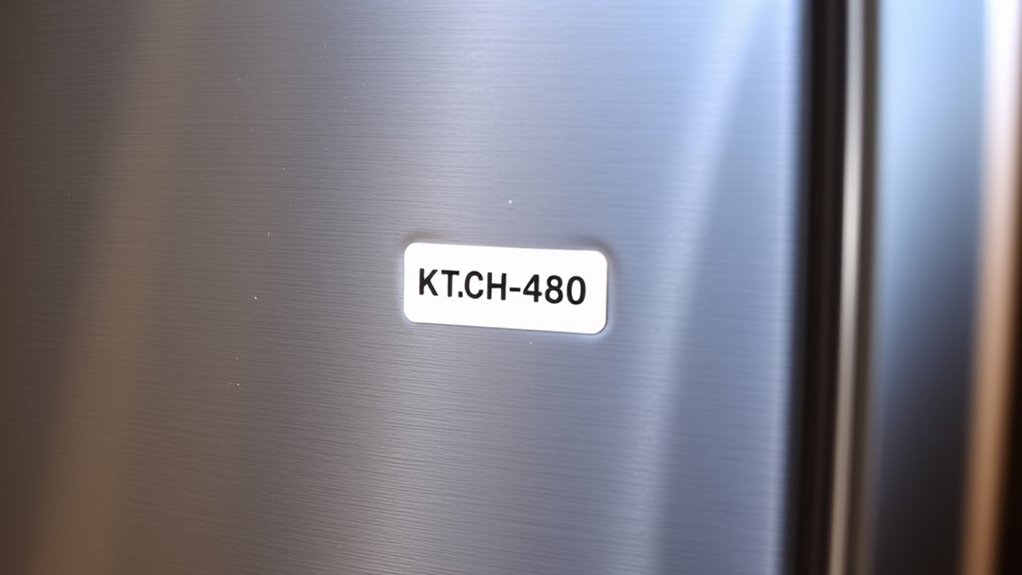find kitchenaid fridge serial