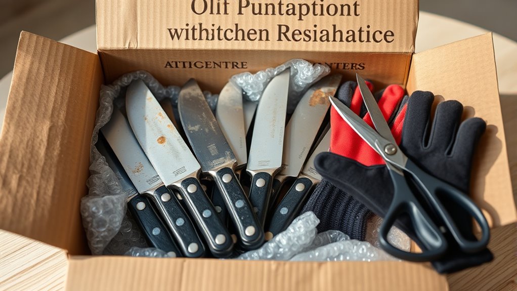 handle knives with care
