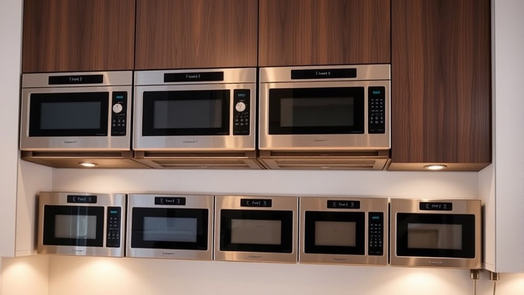 high end kitchen exhaust microwaves