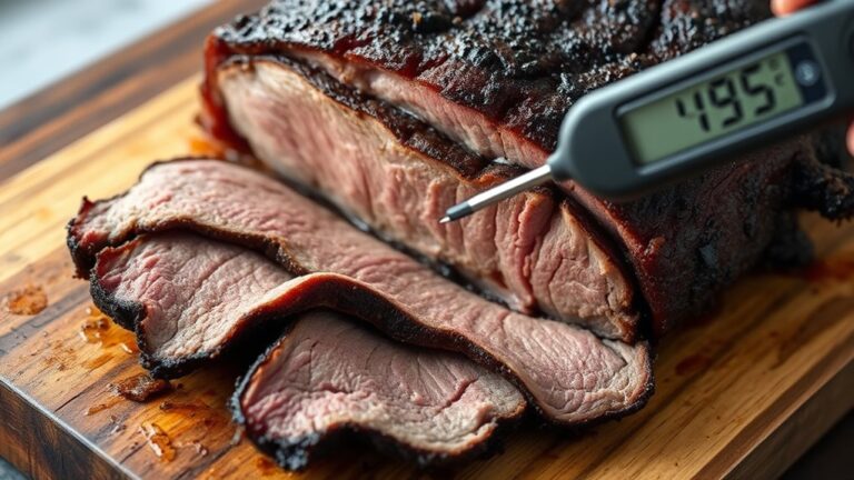 ideal beef brisket temperature