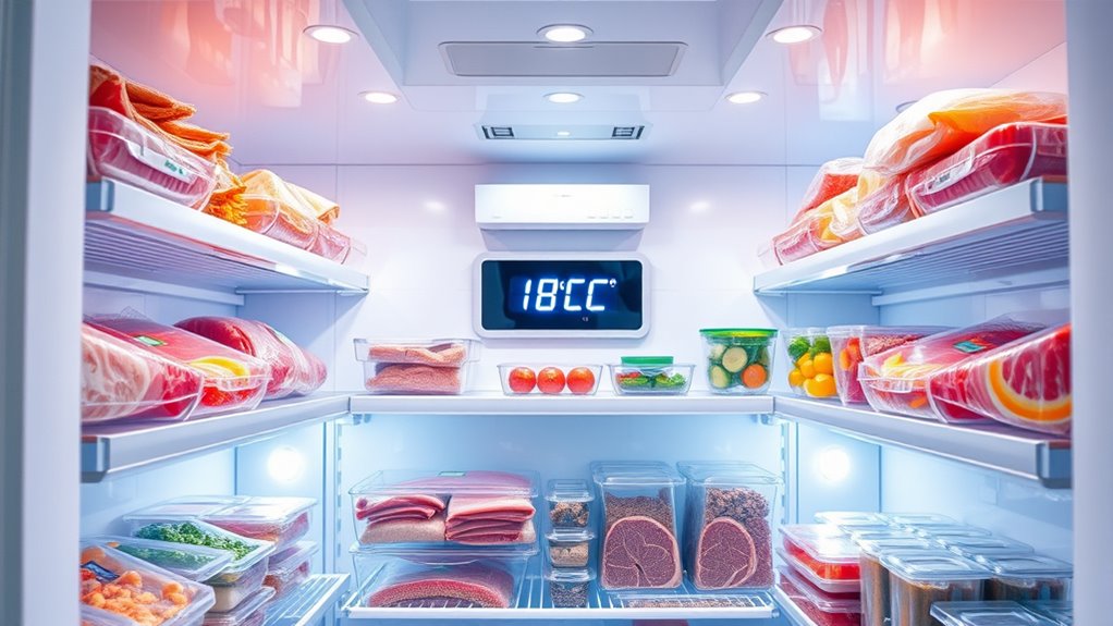 ideal freezer temperature 0 f