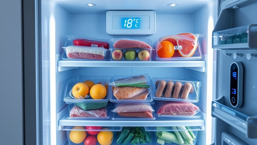 ideal freezer temperature range