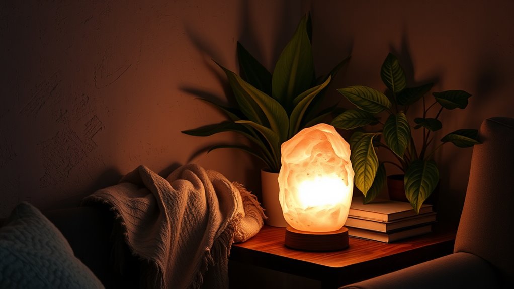 ideal location for salt lamp