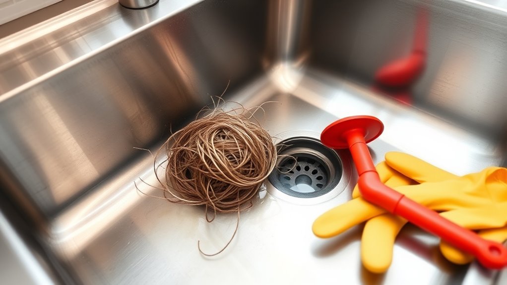 identifying kitchen sink clogs