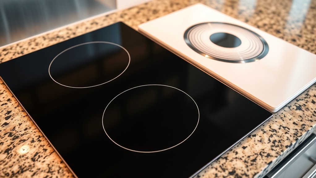 induction heats cookware directly
