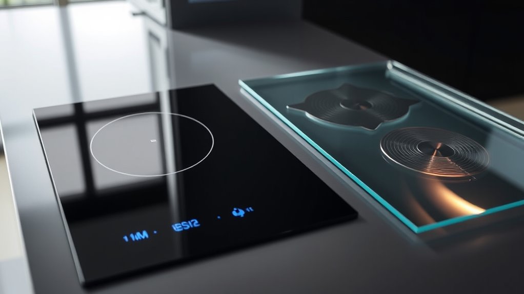 induction vs glass heating