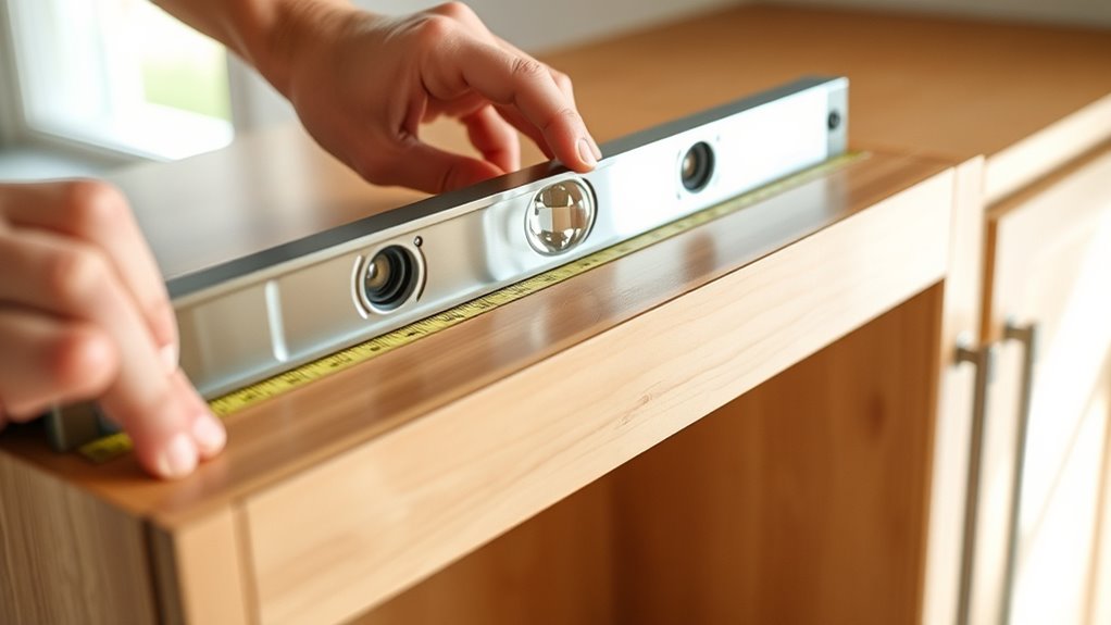 level and square cabinets