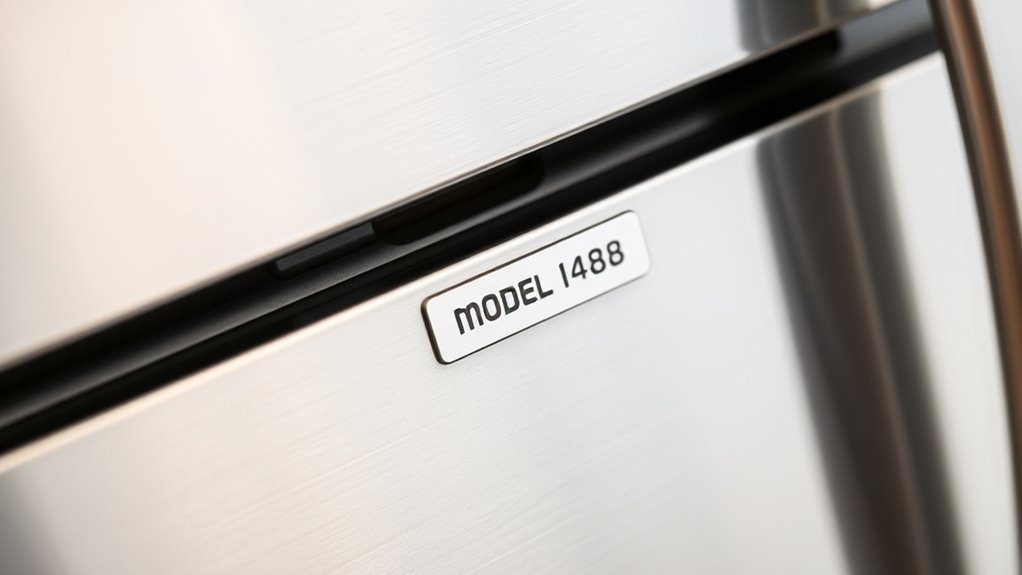 locate frigidaire model number
