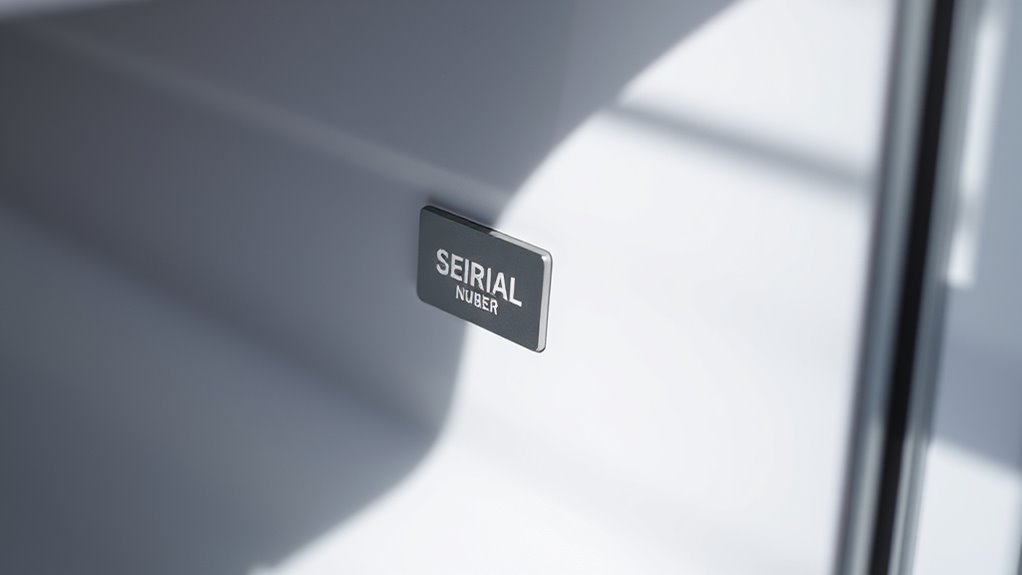 locate frigidaire serial number