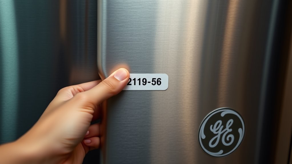 locate ge appliance model