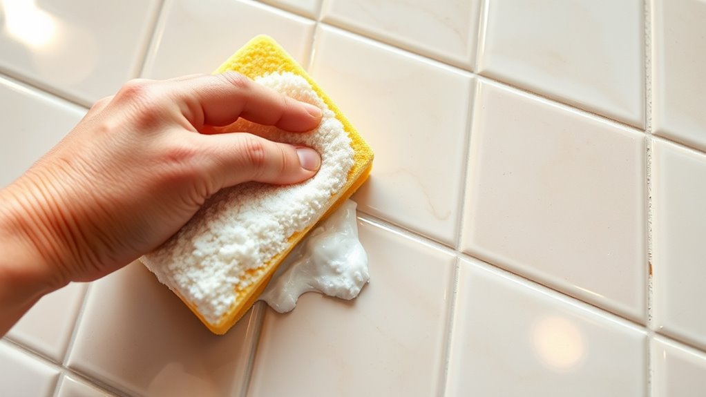 maintain kitchen tile brightness