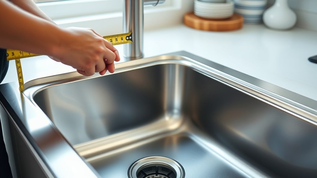 measure sink for replacement