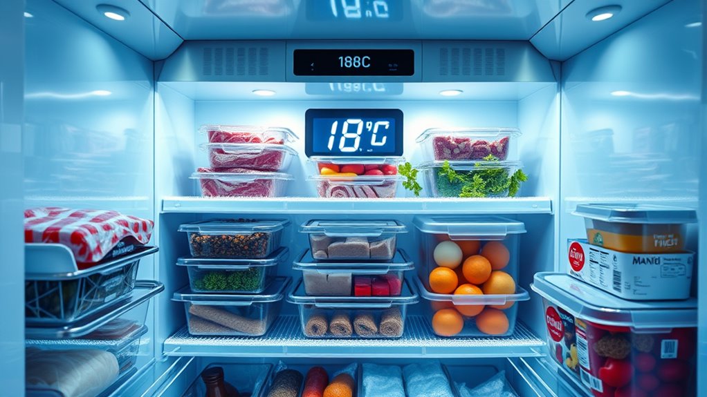 optimal freezer temperature range