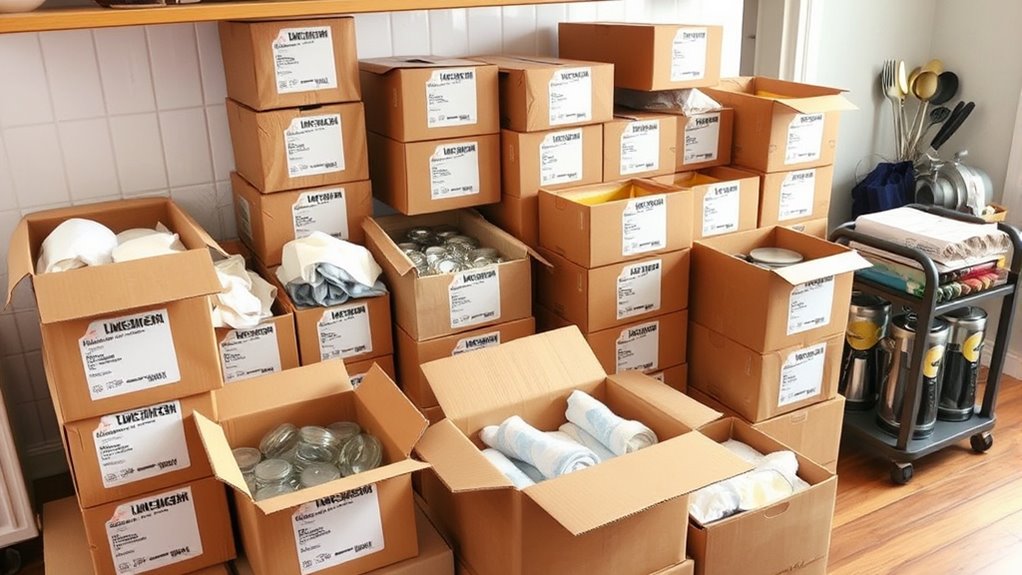 organize pack label simplify