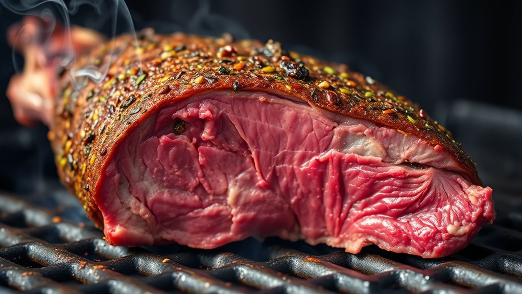 perfectly smoked beef roast