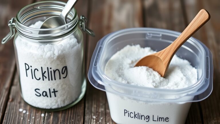 pickling lime differs from salt