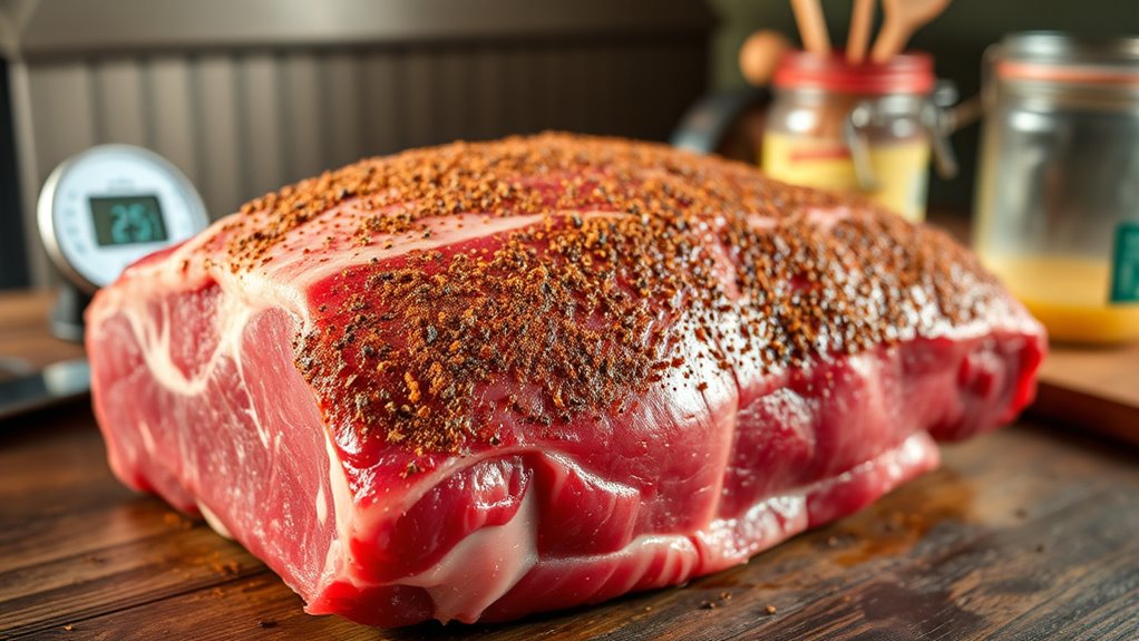 prepare beef for smoking
