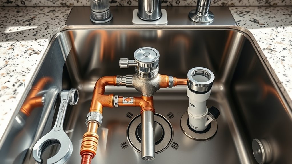 prepare kitchen for plumbing