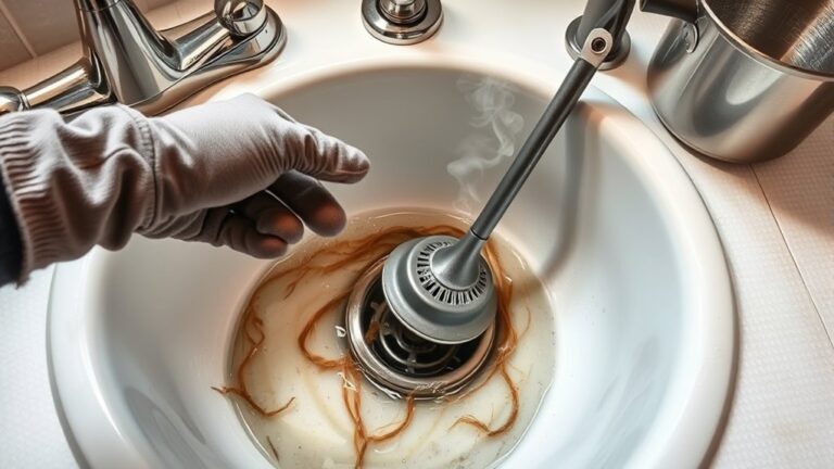 quick kitchen sink unclogging