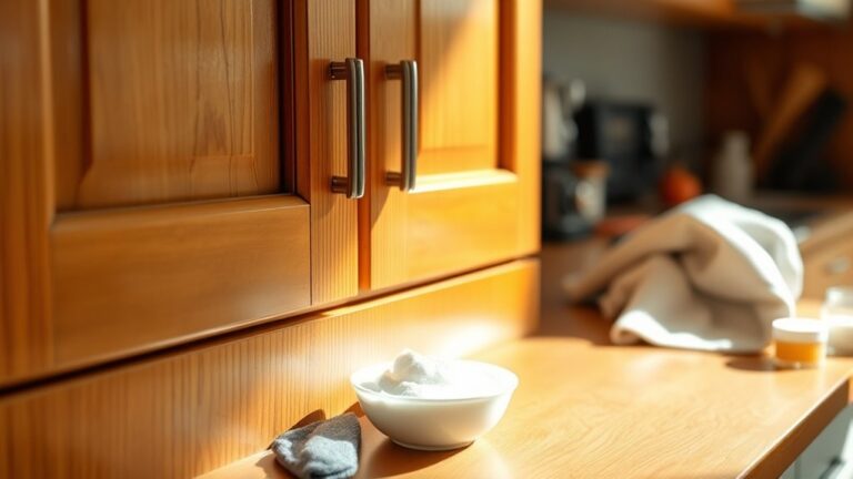 remove grease from cabinets