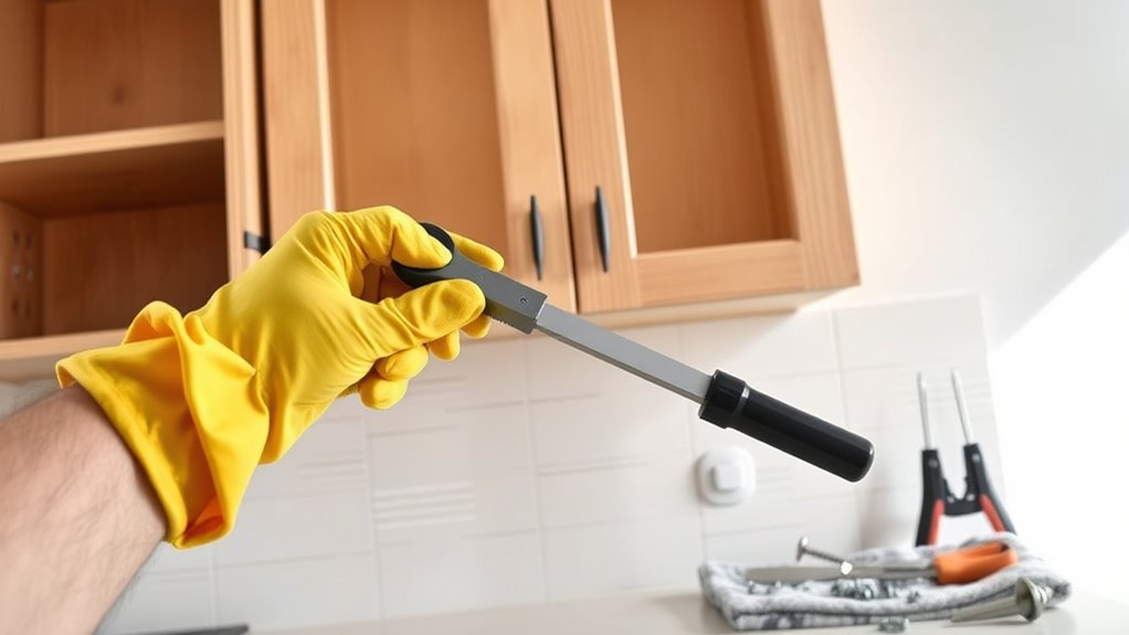 remove kitchen cabinets easily