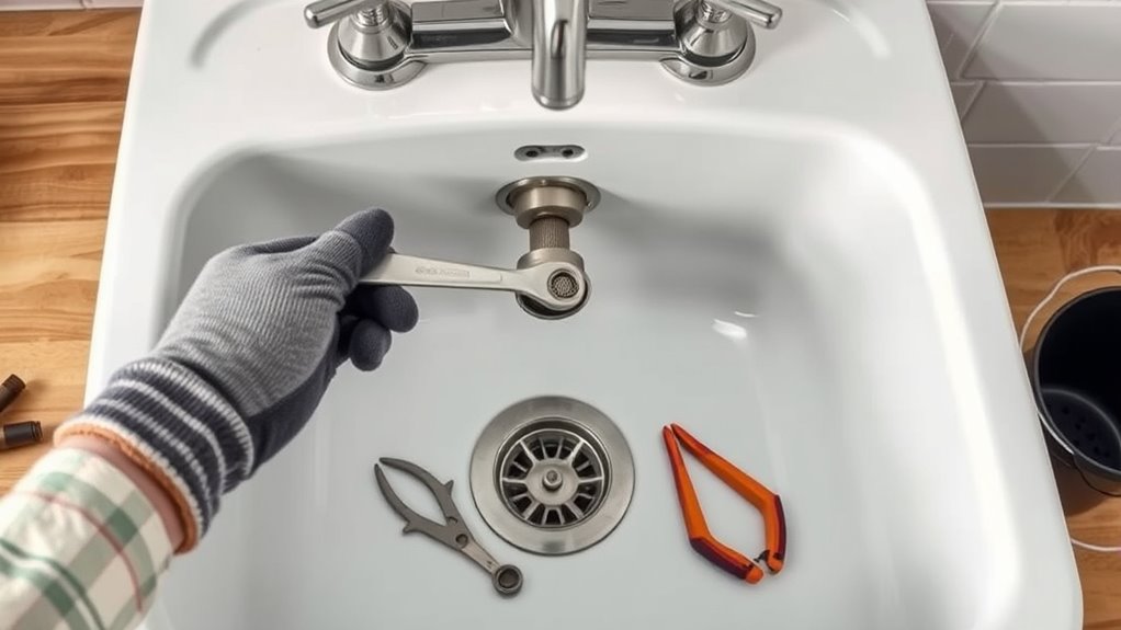 remove kitchen sink safely