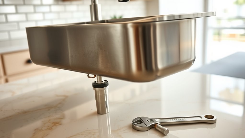 remove sink for repairs