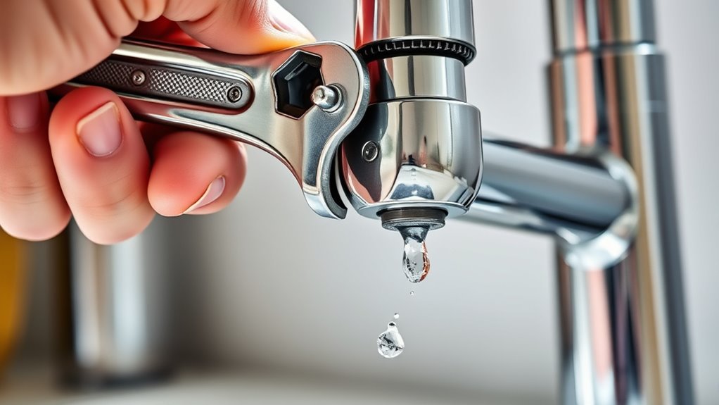 repairing a kitchen faucet