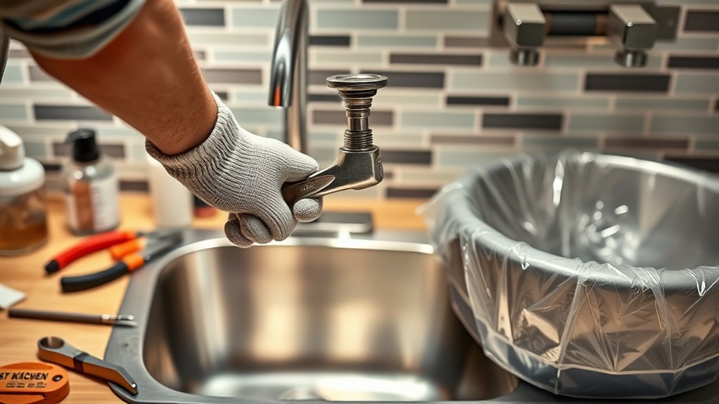 replace kitchen sink easily