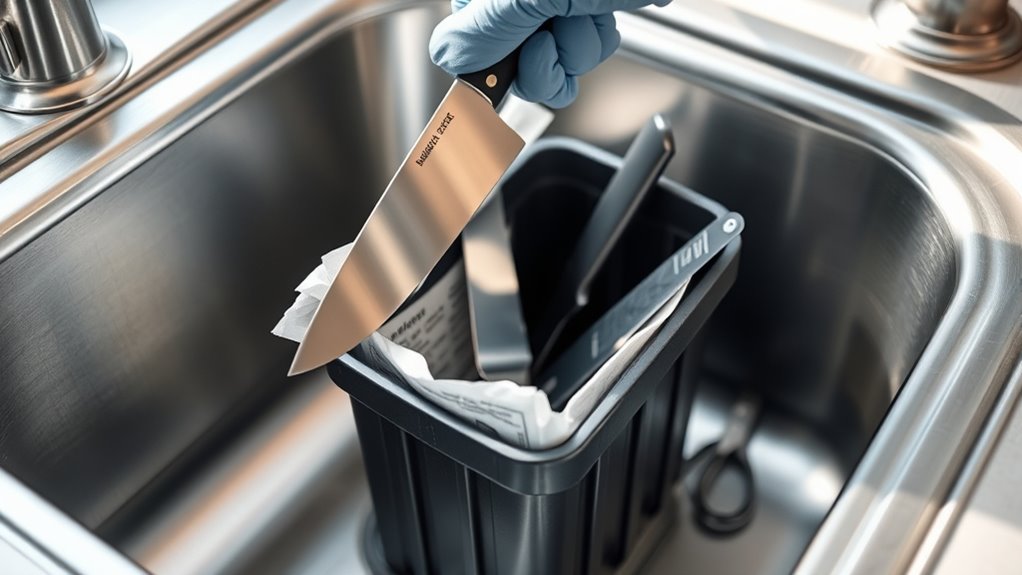 responsible kitchen knife disposal