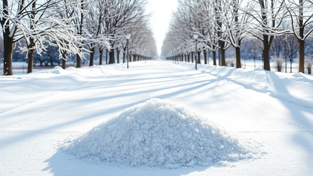 salt driveway before snow