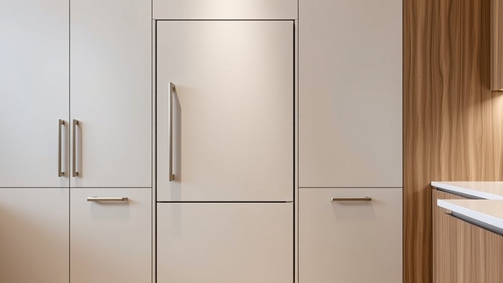 seamless built in fridge design