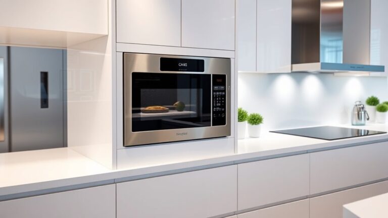 sleek built in microwave options