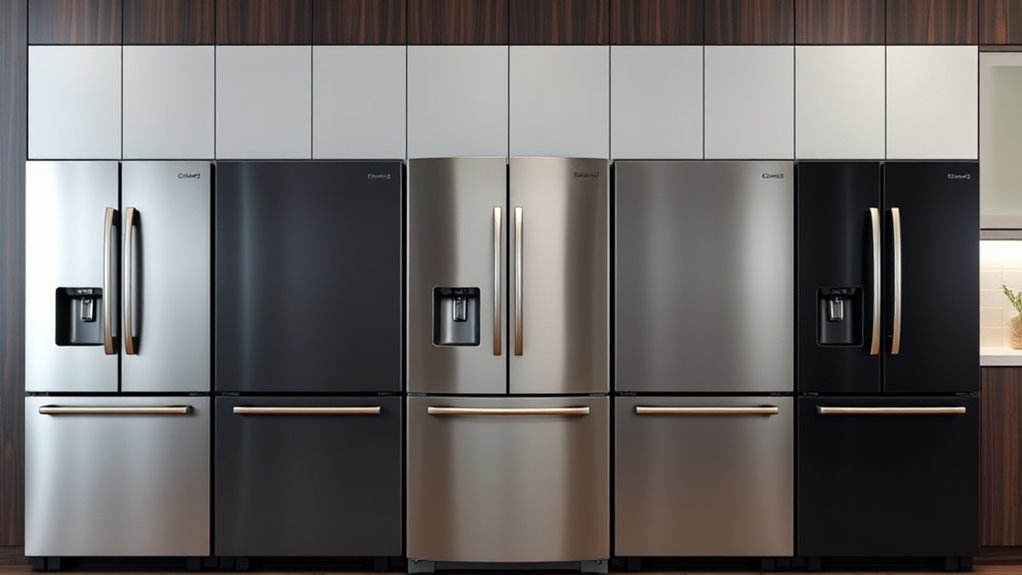 sleek cabinet door refrigerators