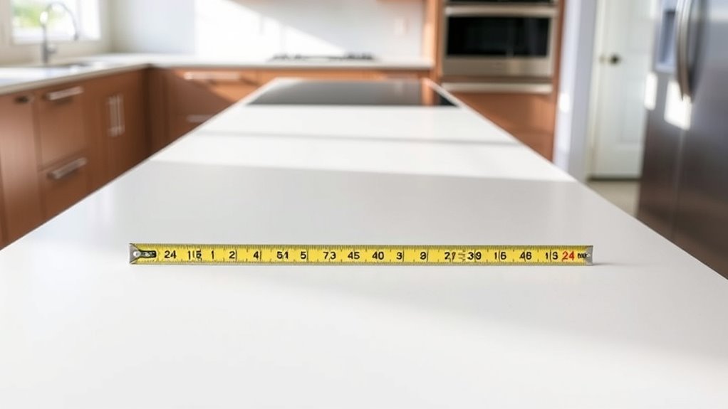 standard kitchen counter depth
