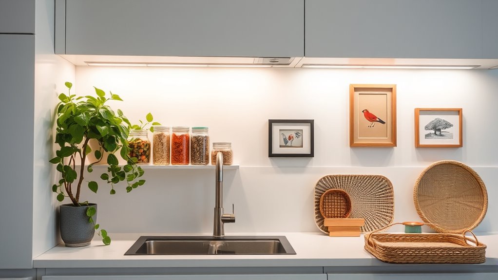 stylish kitchen cabinet decor